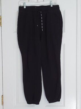 Reebok Black Drawstring Waist Side Pocket Sweatpants Joggers